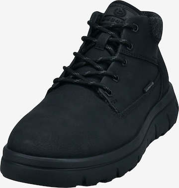 bugattiČizme na vezanje - crna boja: prednji dio