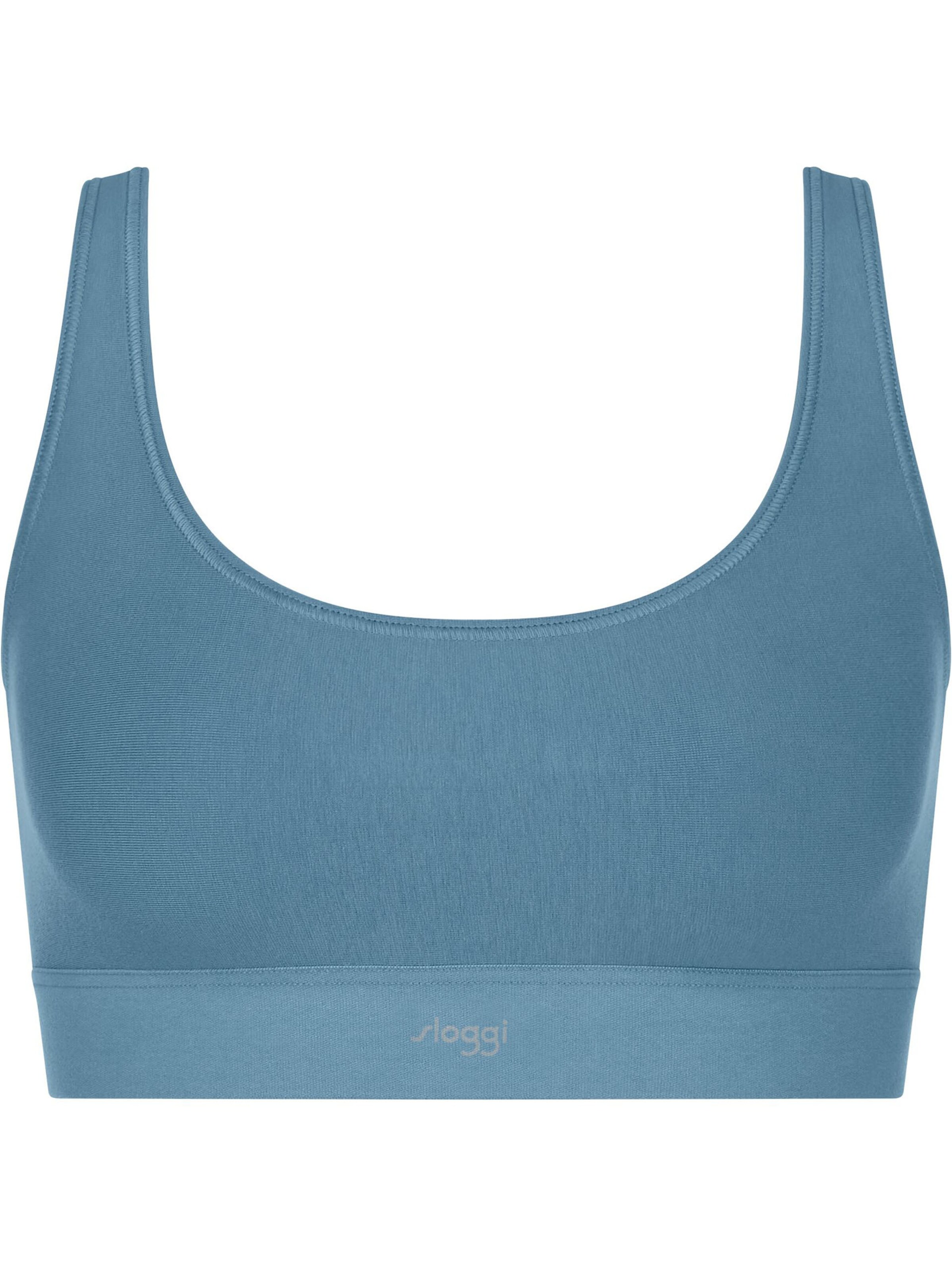 SLOGGI Bustier Bustier ' EVER Ease Top ' in Blau: Vorderseite