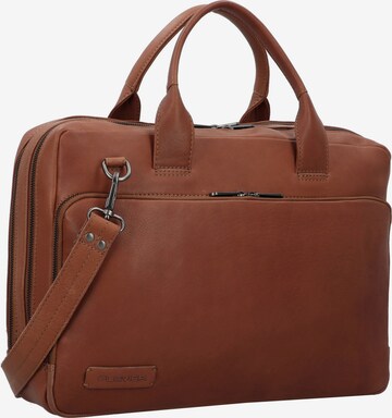 Plevier Document Bag in Brown