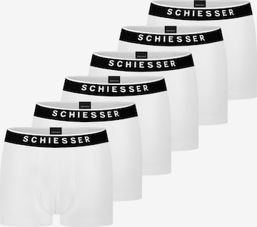 SCHIESSER Boxershorts '95/5 Organic Cotton' in Wit: voorkant