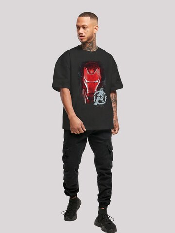 F4NT4STIC T-Shirt 'Marvel Avengers Endgame Iron Man Brushed' in Schwarz