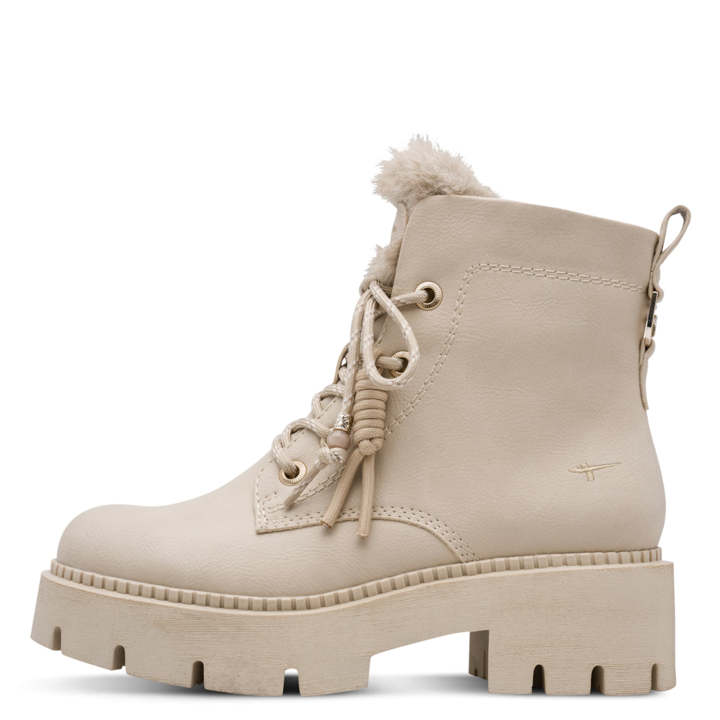 Bottines à lacets Tamaris en beige