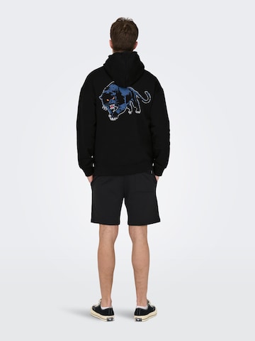 Only & Sons Sweatshirt 'Fritz' in Black