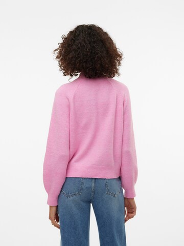 VERO MODA Trui 'VMLEAF' in Roze