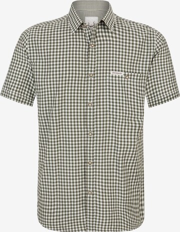 STOCKERPOINT Comfort fit Traditional Button Up Shirt 'Renko' in Green: front