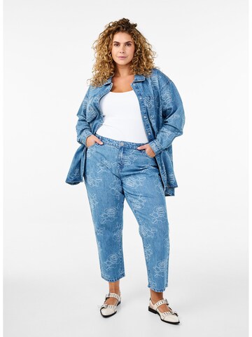 Wide leg Jeans di Zizzi in blu