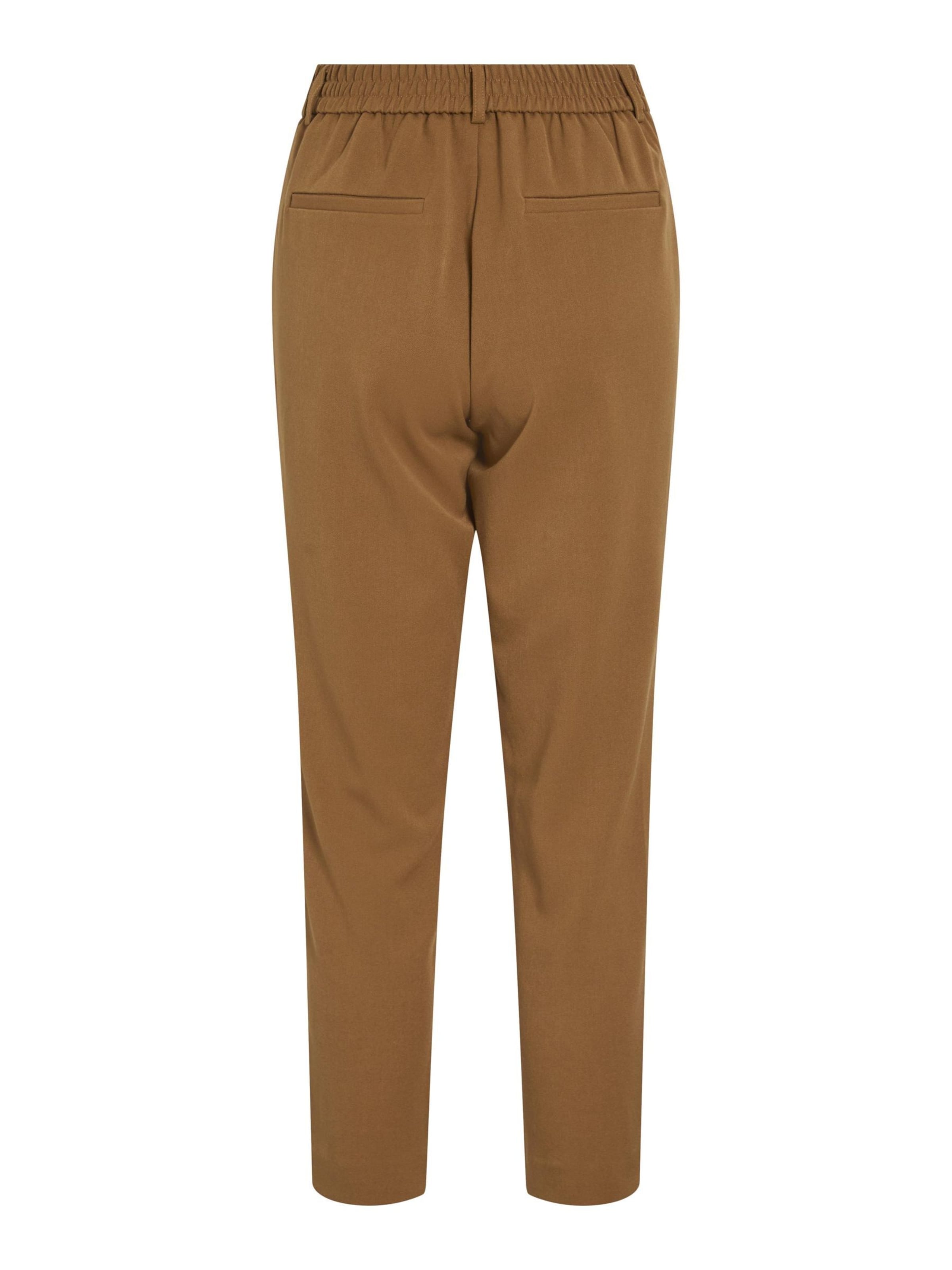 VILA Slimfit Broek 'Varone' in Bruin