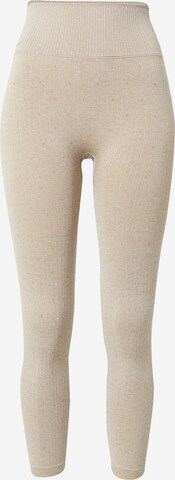 MAGIC Bodyfashion Skinny Leggings in Beige: front