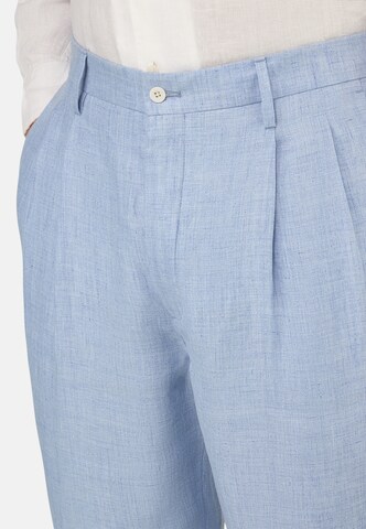 Boggi Milano Regular Pleat-front trousers in Blue