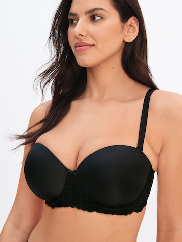 Next Bandeau BH 'Phoebe' in Schwarz: Vorderseite