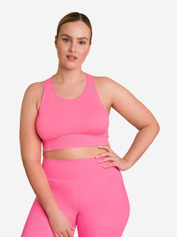 OCEANSAPART Bustier Sport bh 'Beverly' in Roze: voorkant