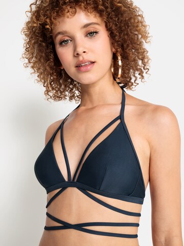 LSCN by LASCANA - Triángulo Top de bikini 'Gina' en azul