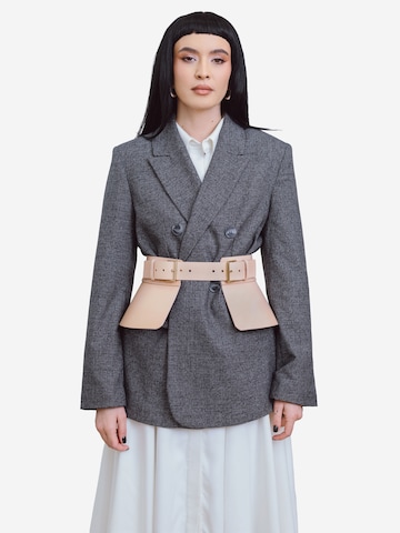 Haute Cuir Riem 'Peplum Corset Belt' in Beige