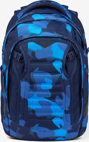 Satch Backpack 'Match' in Blue: front
