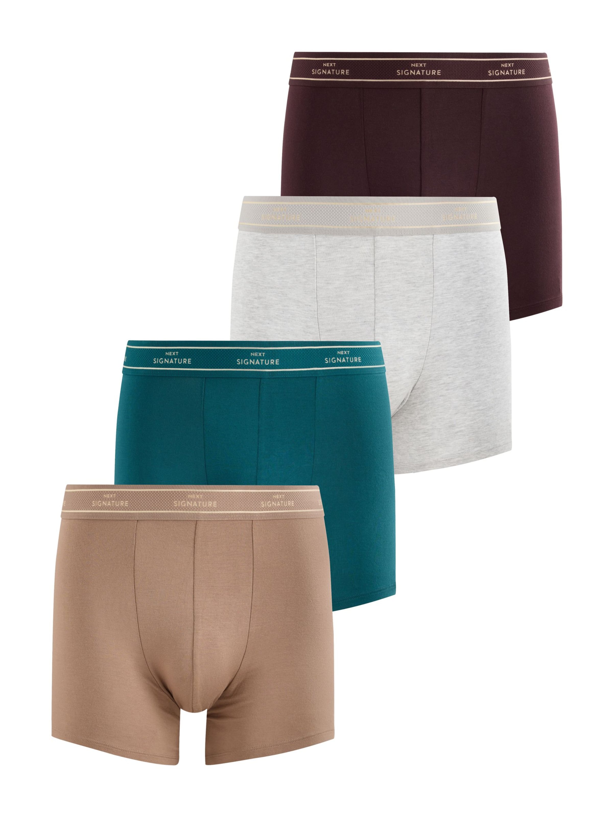 Next Boxer shorts in S in Beige / Brown / Petrol / White, Item view