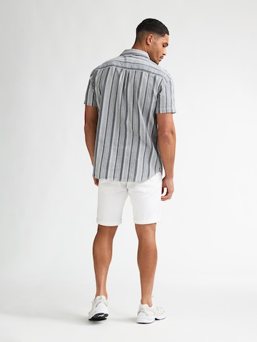 Petrol Industries Средняя посадка Рубашка в Синий