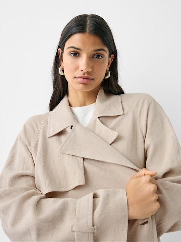 Manteau mi-saison Bershka en beige