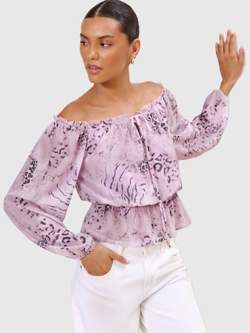 Lipsy Blouse in Purple: front