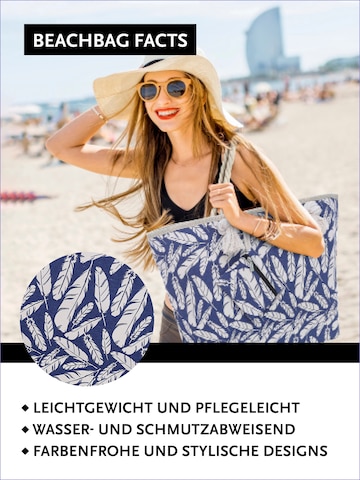 DonDon Beach Bag in Blue: front