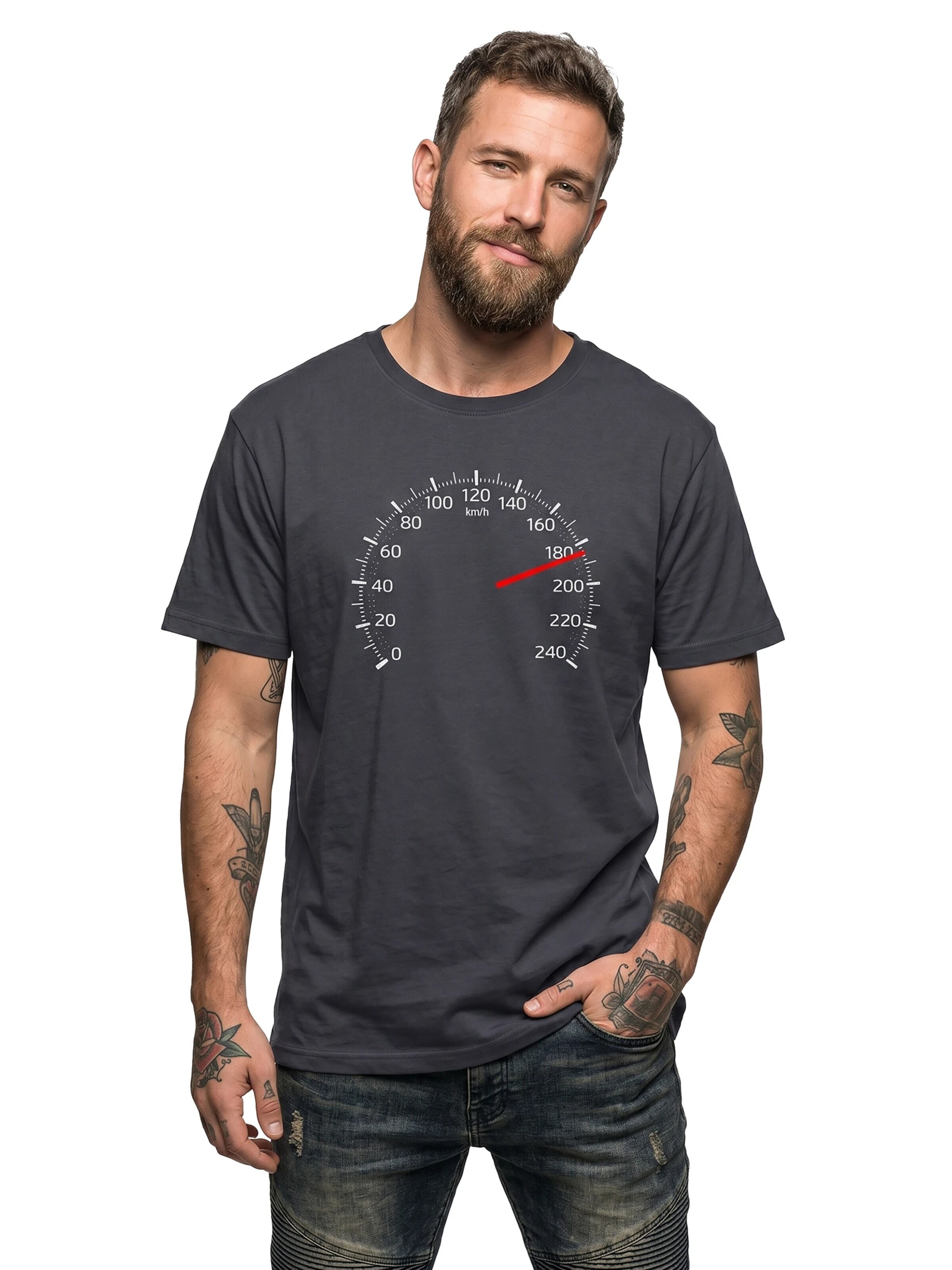 MAKAYA Shirt 'Tacho 180' in Grey
