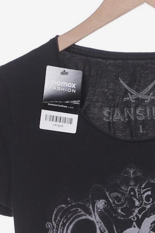 SANSIBAR T-Shirt L in Schwarz