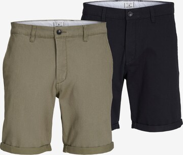 JACK & JONES Chino nadrág 'DAVE' - zöld: elől