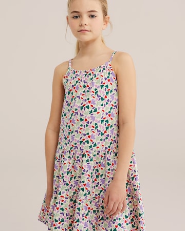 WE Fashion - Vestido em mistura de cores: frente