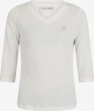 Lovely Sisters Shirt 'Tanja' in White: front