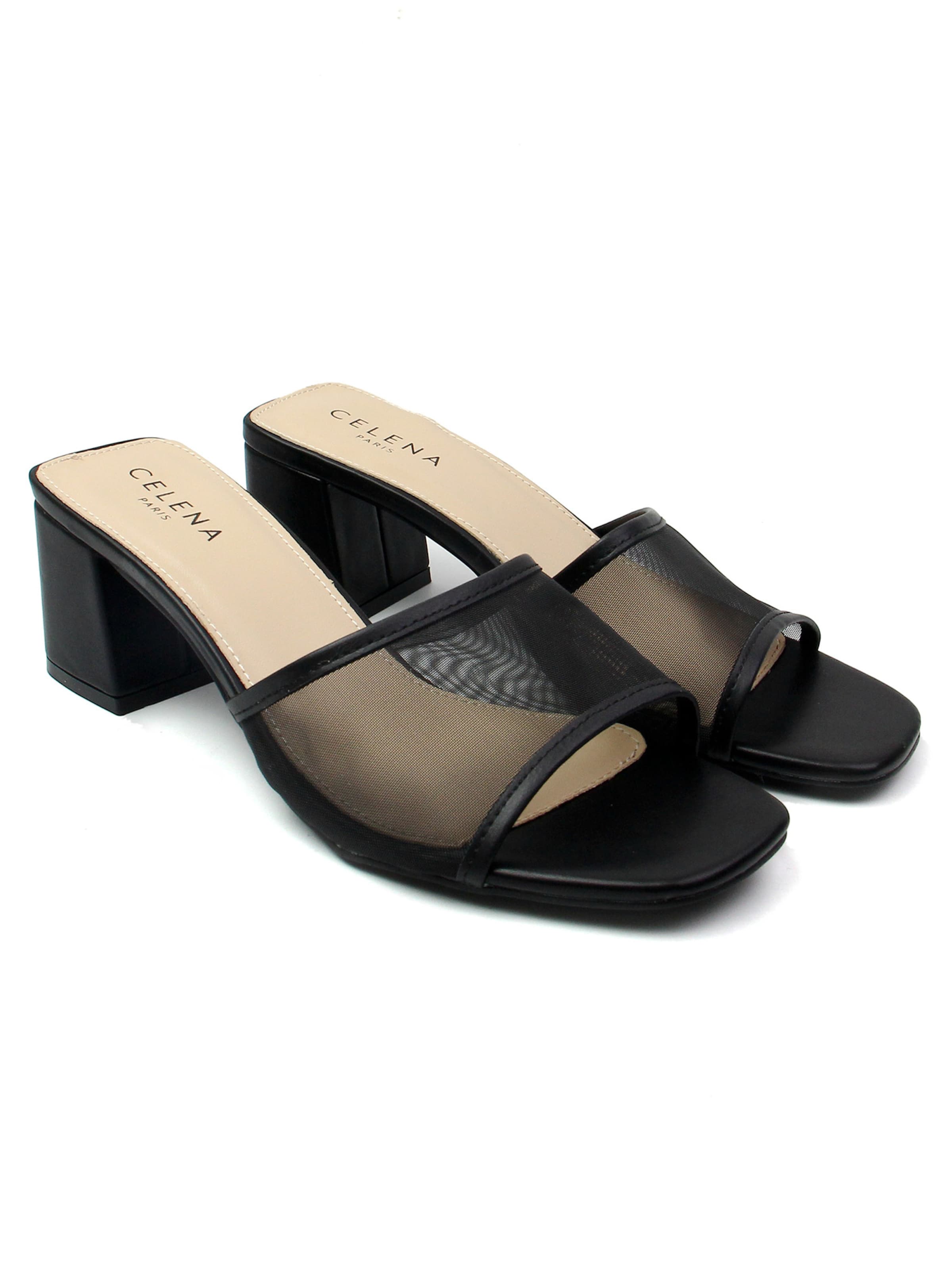 CelenaNatikače s potpeticom 'Catia' - crna boja