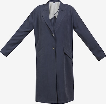 usha BLUE LABEL Between-Seasons Coat in Blue: front