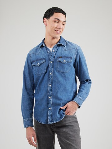 Lee Regular Fit Hemd 'REGULAR WESTERN' in Blau: Vorderseite