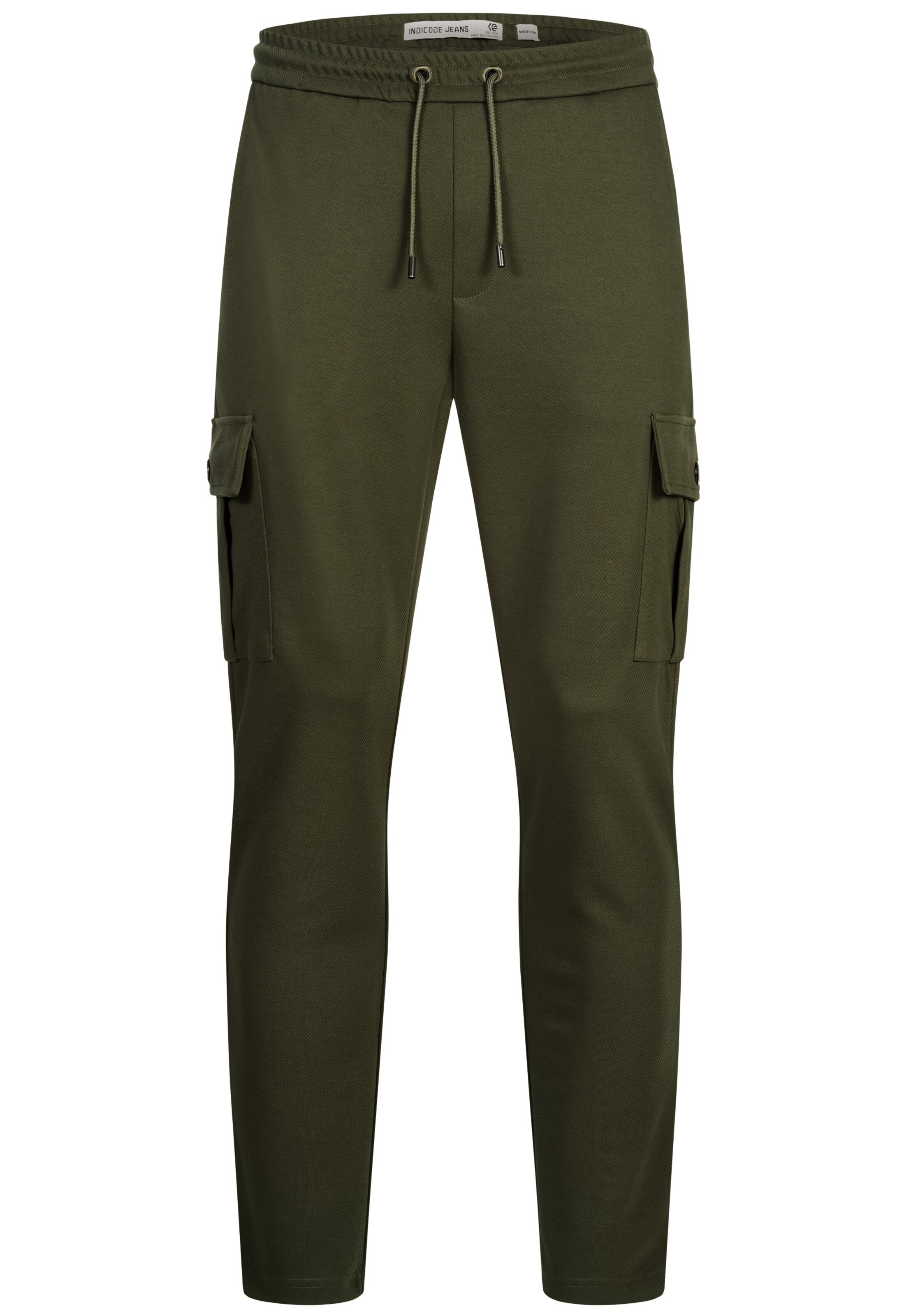 INDICODE JEANS Cargo trousers 'INNezzo' in Green: front