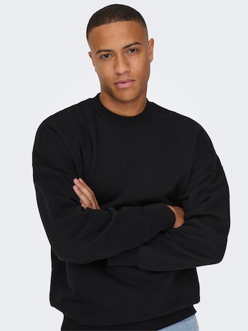 Only & SonsSweater majica 'Dan' - crna boja