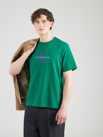 T-Shirt 'Hero' Calvin Klein Jeans en vert : devant