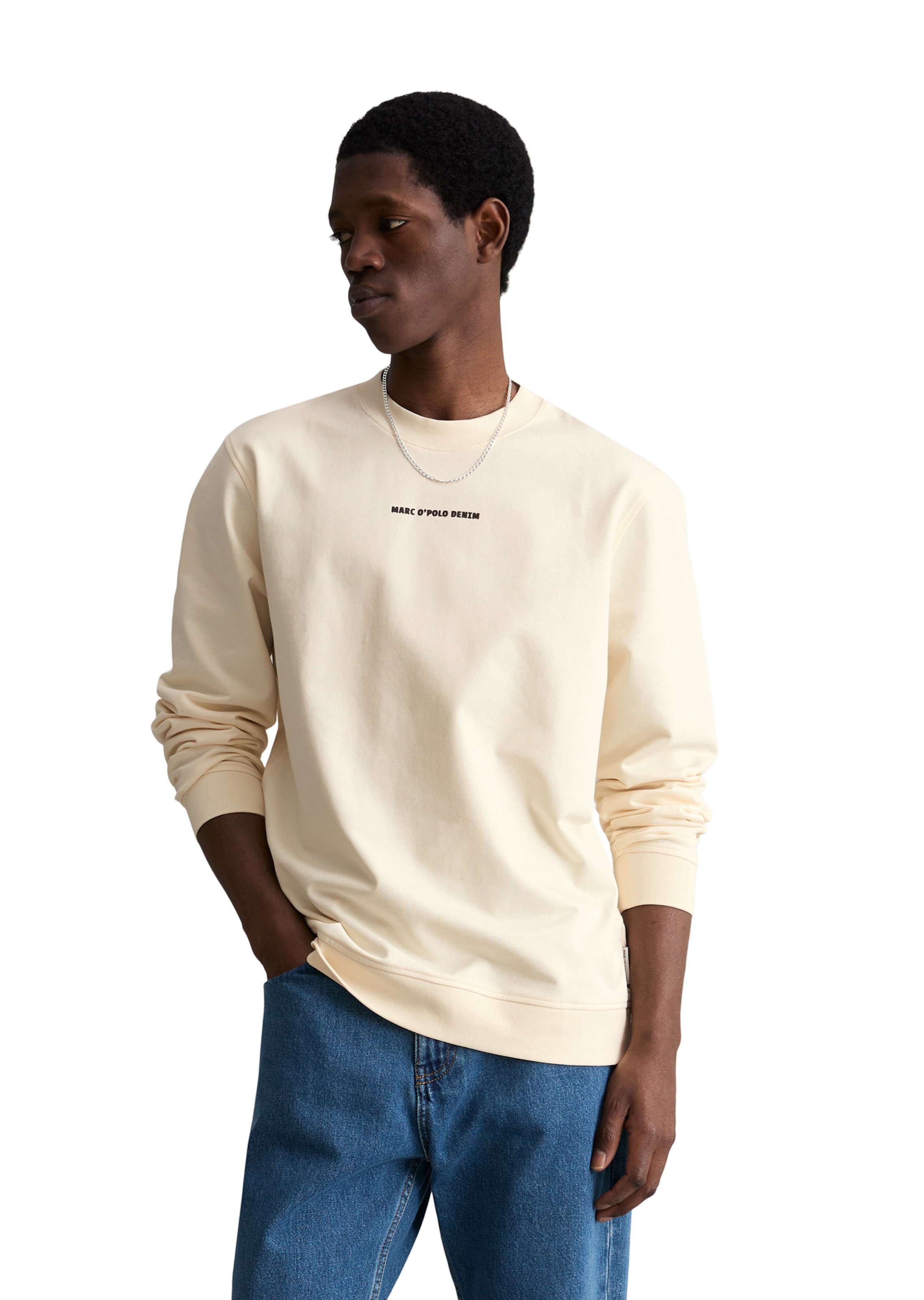 Marc O'Polo DENIM Sweatshirt in Beige: voorkant