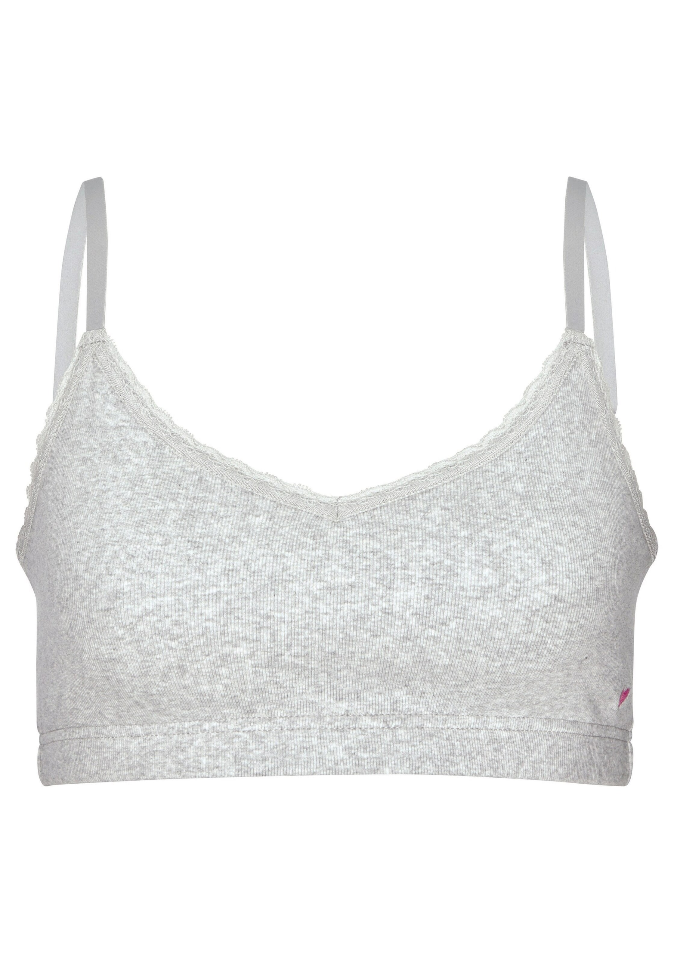 LASCANA Õlapaelteta topp Rinnahoidja, värv hall: eest vaates