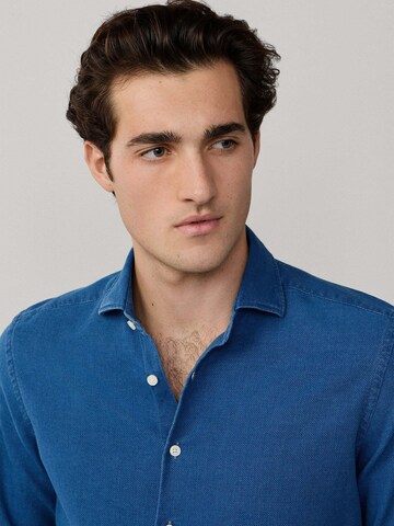 Hackett London Slim fit Overhemd in Blauw