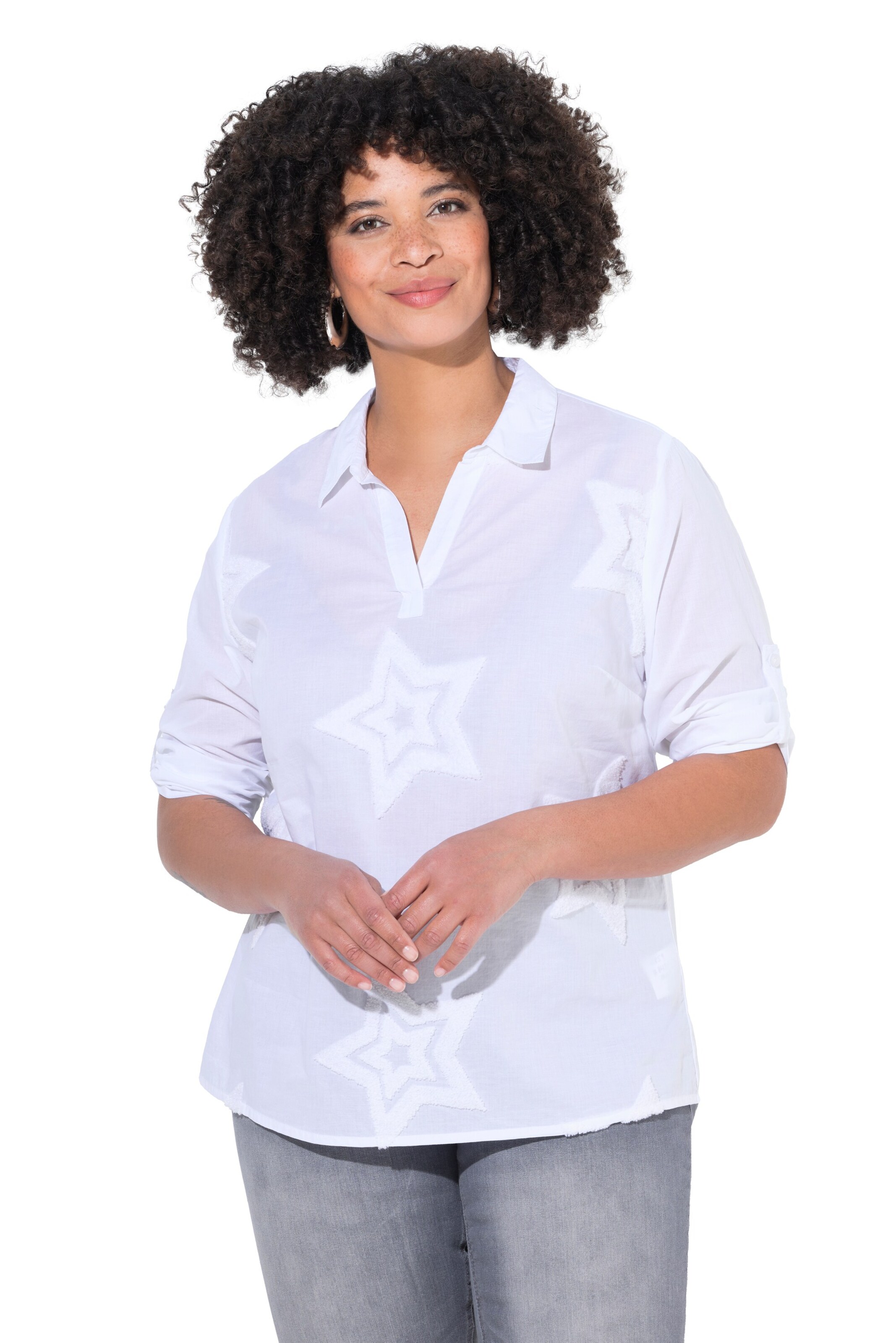 Angel of Style Bluse in Weiß: Vorderseite