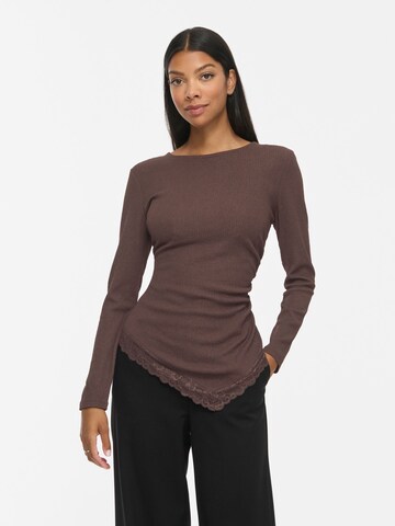 VILA - Camiseta 'VIWanni' en marrón: frente
