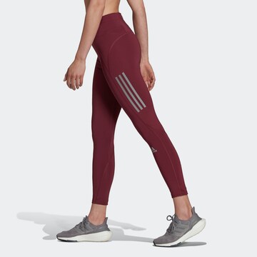 ADIDAS SPORTSWEAR Skinny Sportbroek in Rood