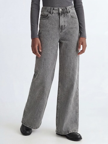 JJXX Wide Leg Jeans 'JXTOKYO' in Grau: Vorderseite