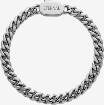 Braccialetto 'Cuban Link' di Eternal in argento: frontale