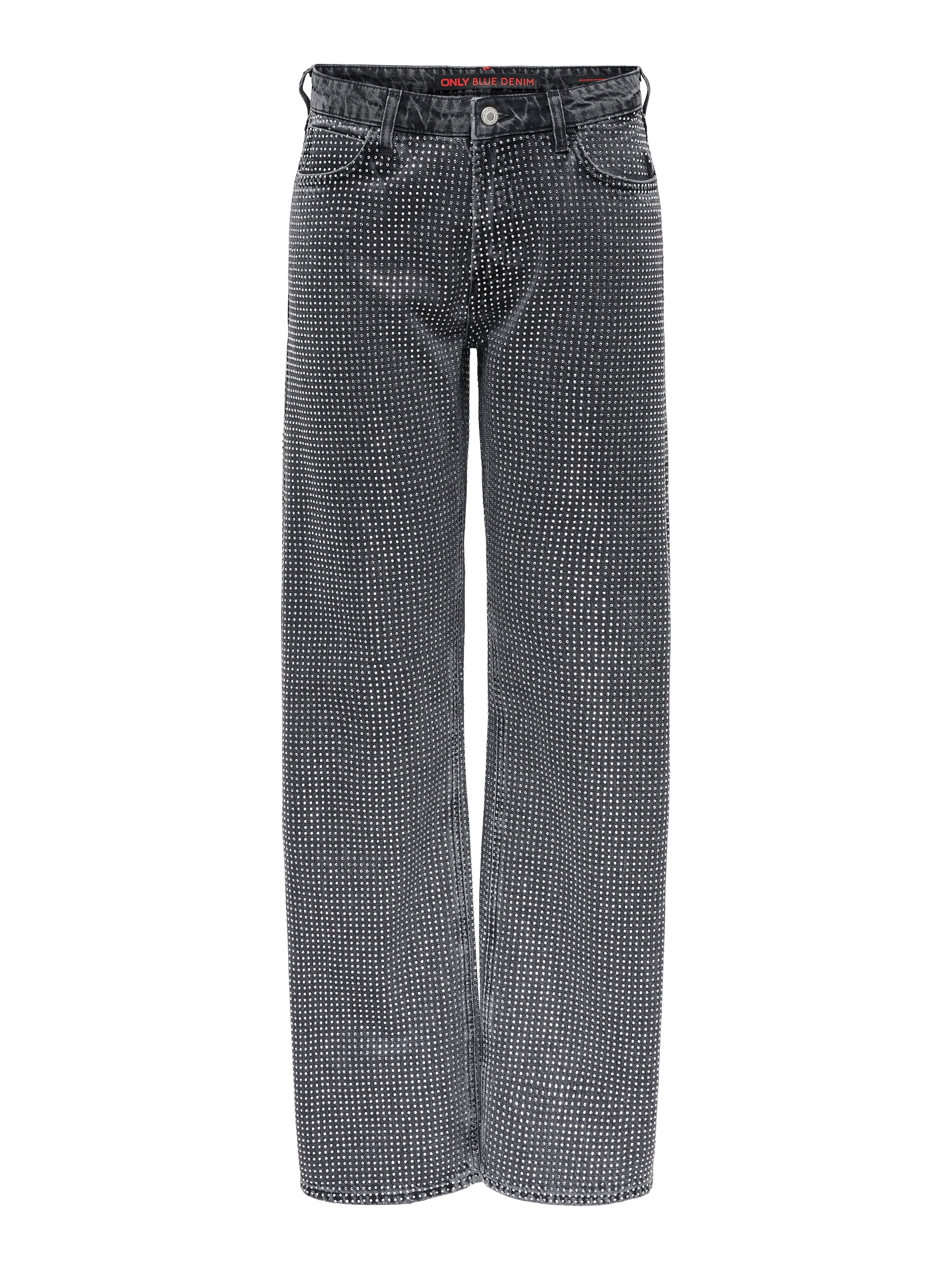 ONLY Wide leg Jeans 'ONLHudson' in Grey: front