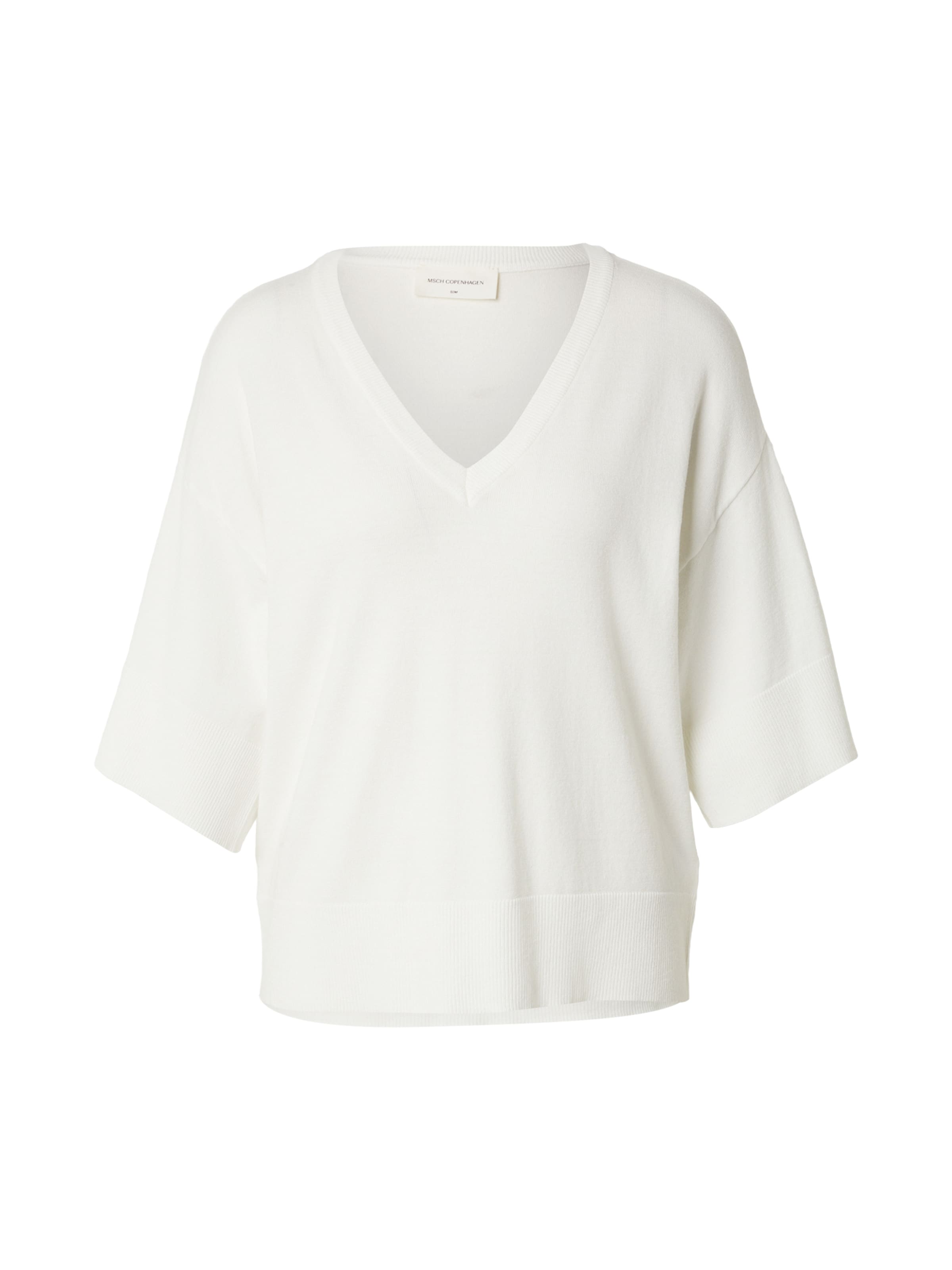 MSCH COPENHAGEN Пуловер 'Eslina Rachelle' в бяло: отпред