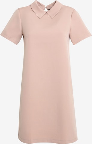 Awesome Apparel Dress in Beige: front