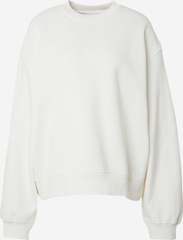 WEEKDAY Sweatshirt 'Paula' i vit: framsida