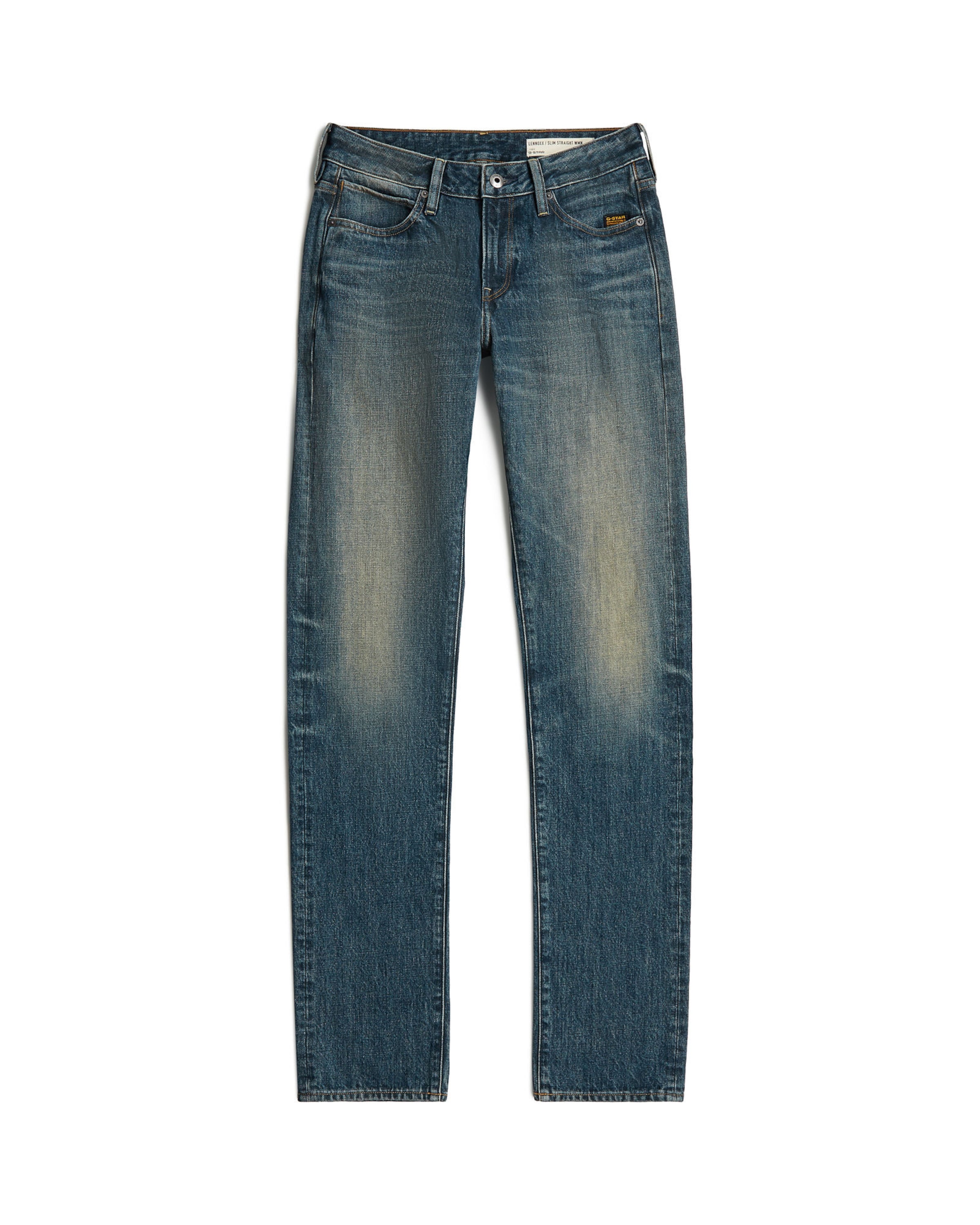 G-STAR Regular Jeans 'Slim Straight Jeans' in Blauw: voorkant
