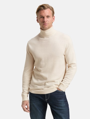 Pull-over TOM TAILOR en beige : devant