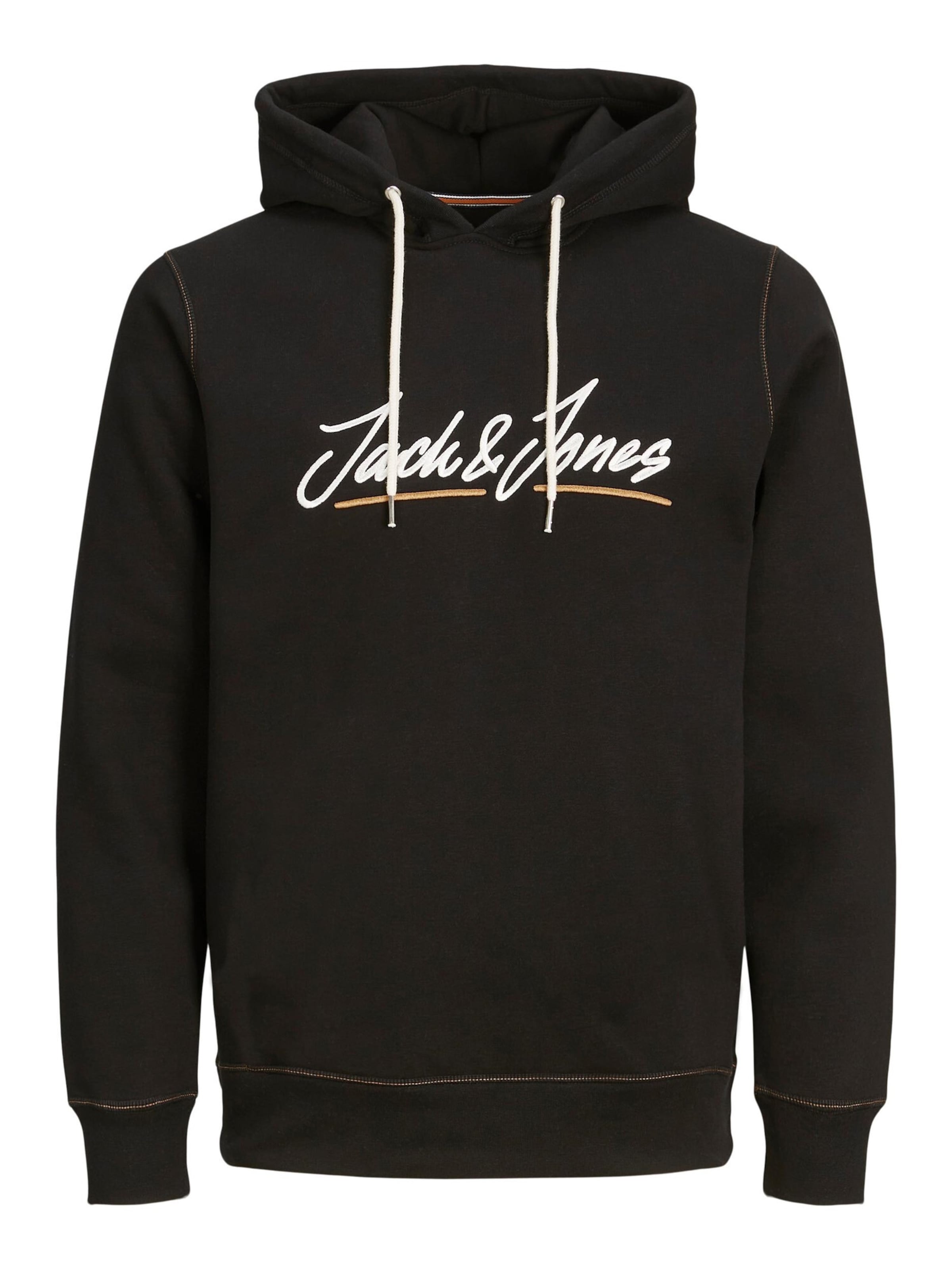 JACK & JONES Tréning póló 'Tons' - fekete: elől