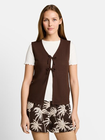 TOM TAILOR DENIM Top in Brown: front